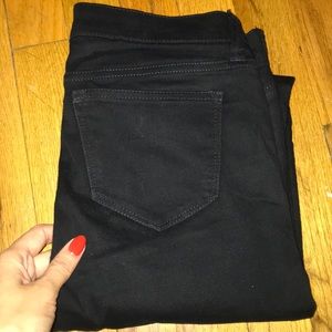 J. Crew toothpick size 27 skinny black jeans